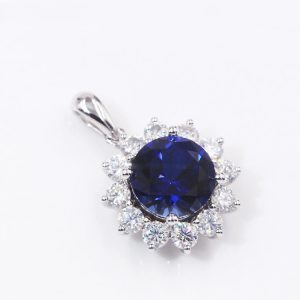 Blue Corundum Pendant